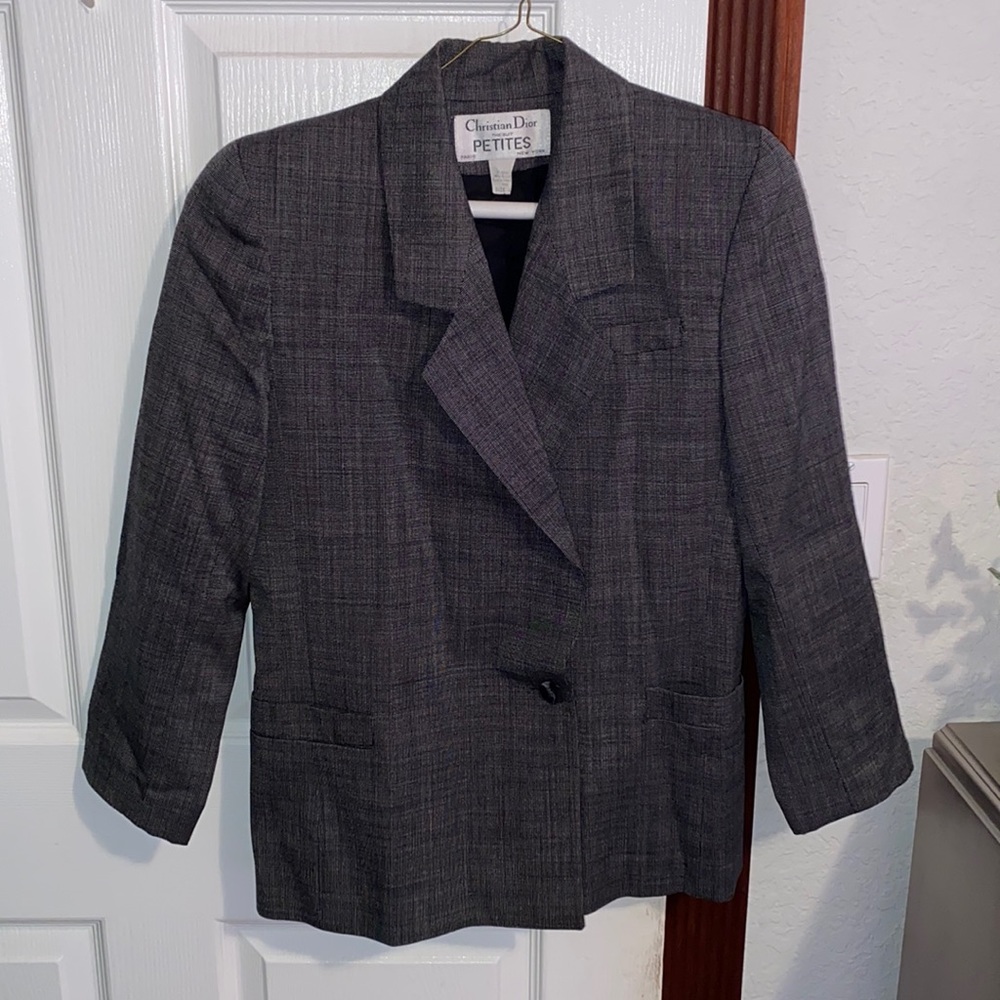 Vintage Christian Dior Wool Blazer